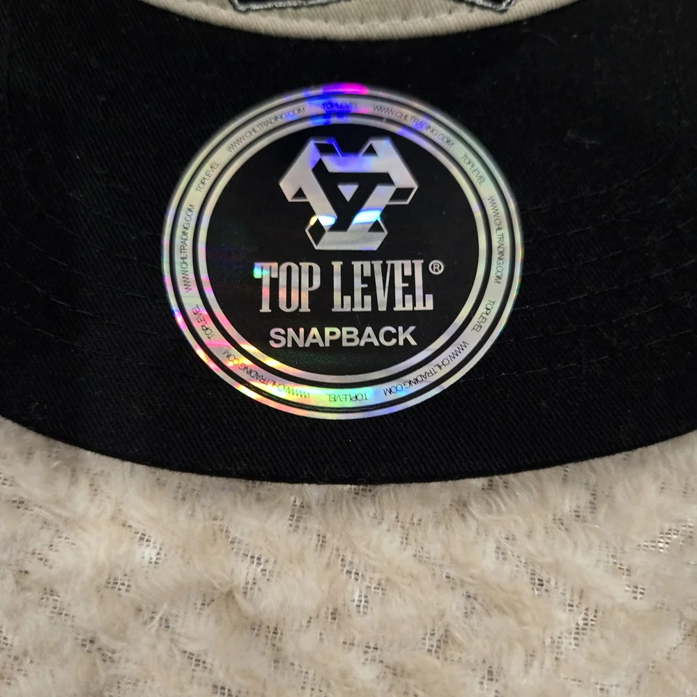 Top Level Snapback Hat/Cap Black.. Self Made Money Bear One Size
